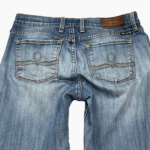 Lucky Brand Sofia Boot Low Rise Denim Jeans Size 8 Womens - Picture 8 of 16